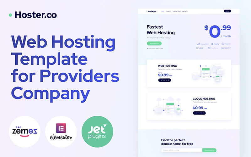 Hoster.co - Web Hosting Template for Providers Company with WordPress Elementor Theme | Premium Website Templates & Themes | Travolgi Themes Hoster.co - Web Hosting Template for Providers Company with WordPress Elementor Theme | Premium Website Templates & Themes | Travolgi Themes