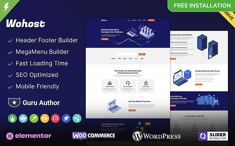 Wohost - Web Hosting WordPress Theme | Premium Website Templates & Themes | Travolgi Themes Wohost - Web Hosting WordPress Theme | Premium Website Templates & Themes | Travolgi Themes