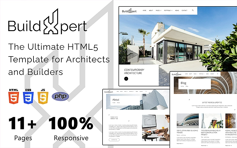 BuildXpert - The Ultimate HTML5 Website Template for Architects and Builders | Premium Website Templates & Themes | Travolgi Themes