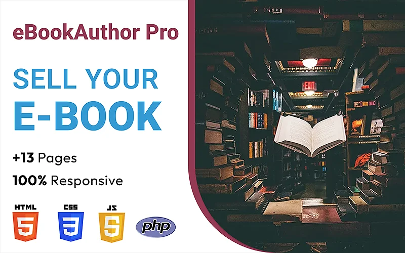eBook Author Pro: Sell Your eBooks with the Author and Writer HTML5 Template | Premium Website Templates & Themes | Travolgi Themes