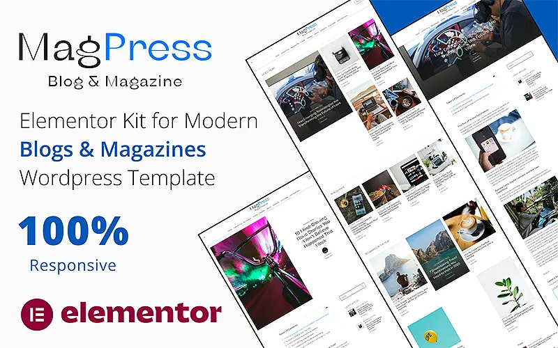 MagPress – Elementor Kit for Modern Blogs & Magazines Wordpress Website Template | Premium Website Templates & Themes | Travolgi Themes
